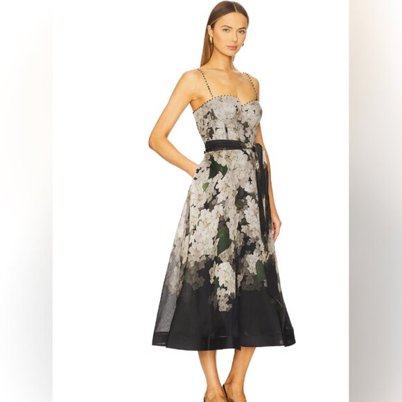 Zimmermann Balance linen and silk bustier dress - Picture 2 of 14